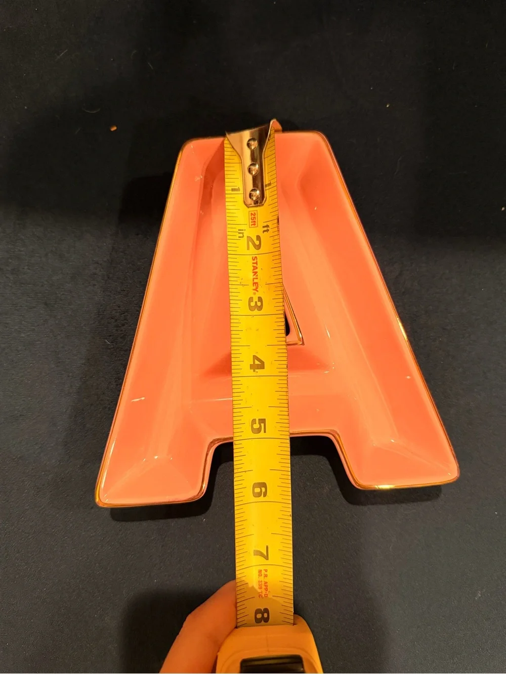 Pink Letter A Decorative Tray — Home Accents